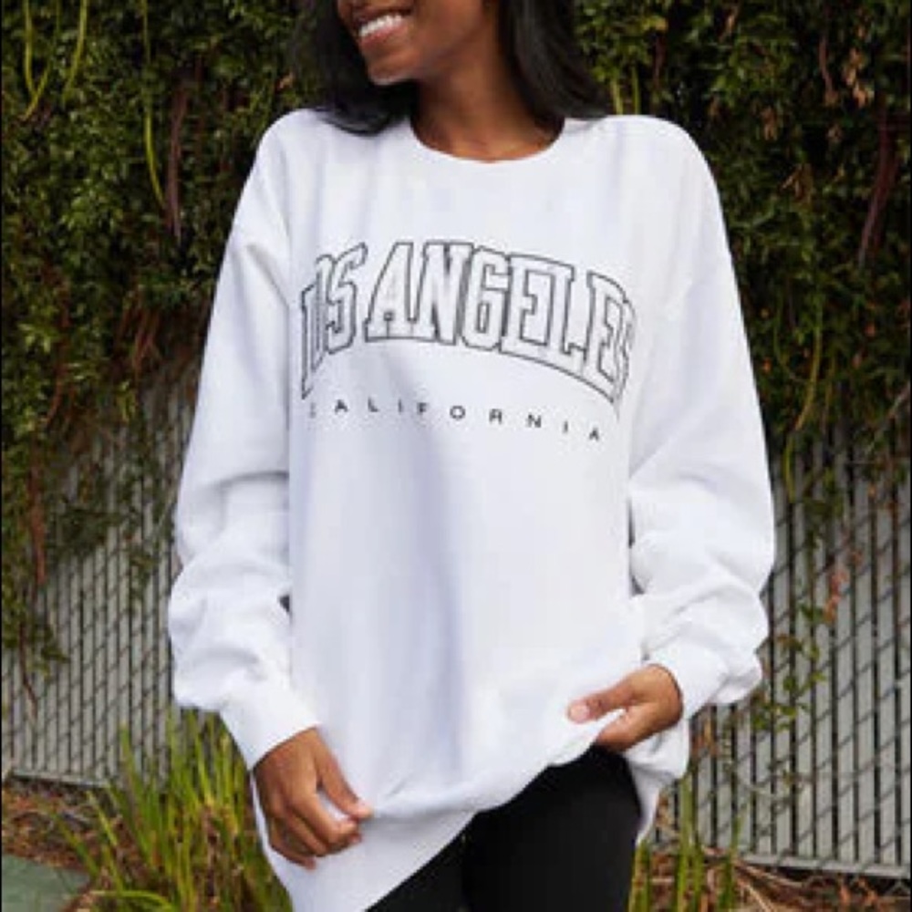 John Galt Oversized Los Angeles Crewneck Sweatshirt